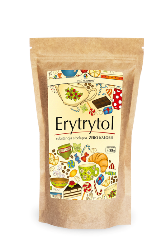 ERYTRYTOL 500 g (TOREBKA PAPIEROWA) - PIĘĆ PRZEMIAN