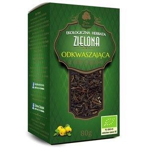 Ekologiczna herbata zielona z Gór Cejlonu odkwaszająca 80g -Dary Natury