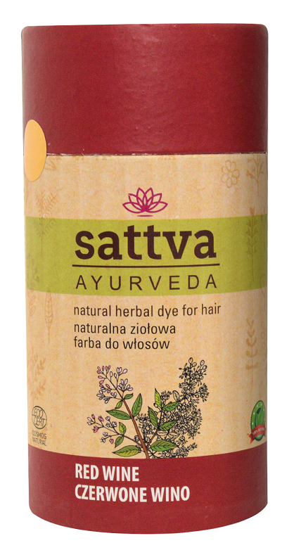 HENNA CZERWONE WINO ECO 150 g - SATTVA