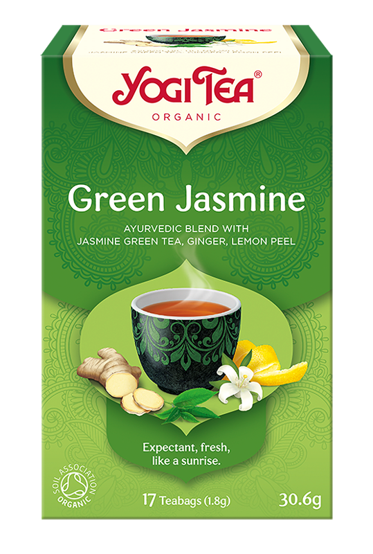 HERBATA ZIELONA JAŚMINOWA (GREEN JASMINE) BIO (17 x 1,8 g) 30,6 g - YOGI TEA