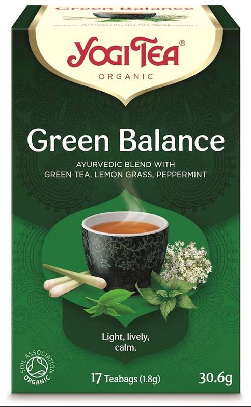 HERBATA ZIELONA RÓWNOWAGA (GREEN BALANCE) BIO (17 x 1,8 g) 30,6 g - YOGI TEA