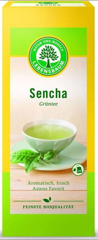 HERBATA ZIELONA SENCHA EKSPRESOWA BIO (20 x 1,5 g) 30 g - LEBENSBAUM