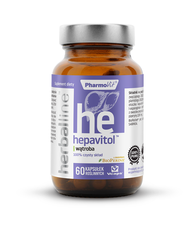 Hepavitol na  wątrobę 60 kapsułek - Pharmovit