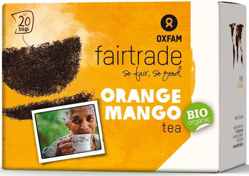 Herbata czarna o smaku mango-pomarańcza  Fair Trade Bio (1,8g x 20) 36g - Oxfam