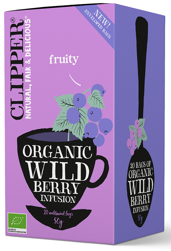 Herbata z czarna porzeczką i maliną Bio 50g - Clipper