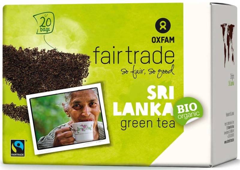 Herbata zielona ekspresowa  Fair Trade Bio (1,8g x 20) 36g - Oxfam