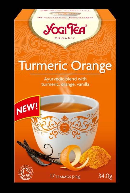 Herbatka kurkuma pomarańcza (turmeric orange) BIO (17 x 2 g) 34 g - YOGI TEA