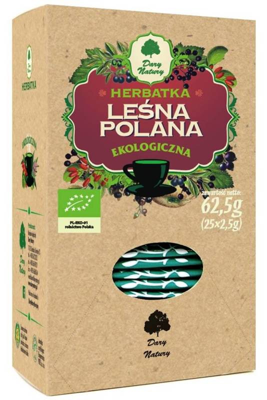 Herbatka leśna polana Bio (25 x 2,5 g) 62,5 g - DARY NATURY