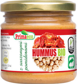Hummus z suszonymi pomidorami BIO 160g- Primaeco