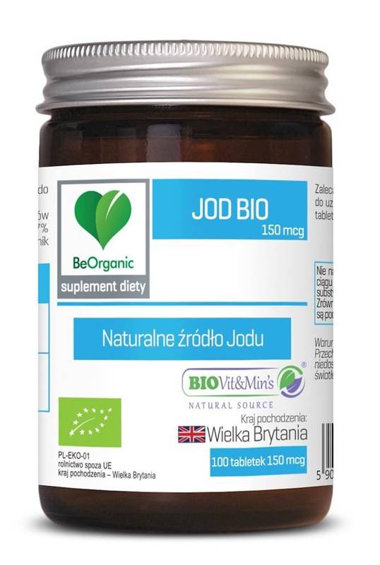 Jod Bio 100 tabletek (150 mcg) - Be Organic