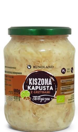 KAPUSTA KISZONA Z GRZYBAMI LEŚNYMI BIO 680 g (410 g)  - RUNOLAND