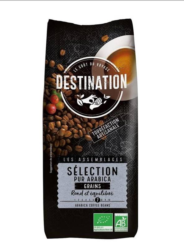 KAWA ZIARNISTA ARABICA 100 % SELECTION BIO 1 kg - DESTINATION