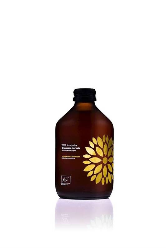 KOMBUCHA Z YERBĄ MATE BEZGLUTENOWA BIO 330 ml - VIGO