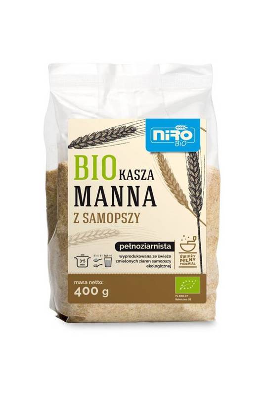 Kasza manna  z samopszy Bio 400g - Niro