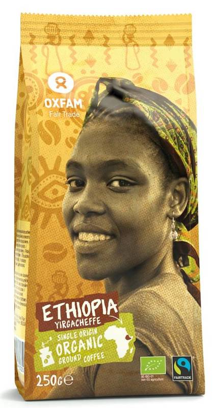 Kawa mielona arabica 100% Yirgacheffe Arabica Etiopia BIO 250g - Oxfam 