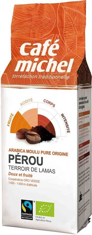 Kawa mielona arabica Peru Fair Trade Bio 250g - Cafe Michel