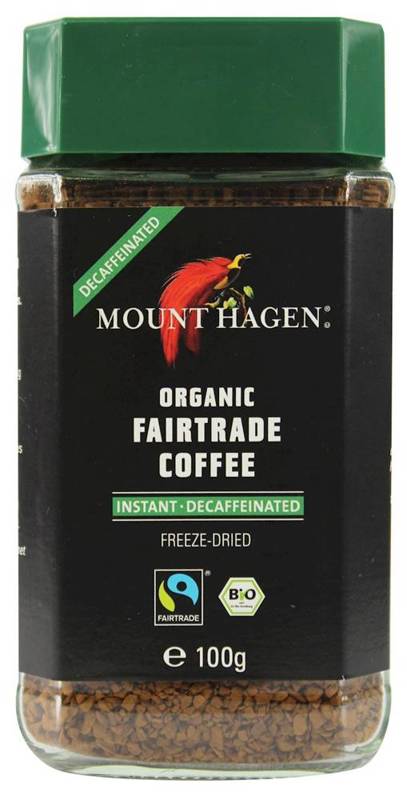 Kawa rozpuszczalna bezkofeinowa Arabica/Robusta  Fair Trade BIO 100g - Mount Hagen