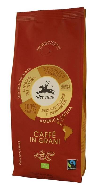 Kawa ziarnista arabica 100% Fair Trade Bio 500g - Alce Nero