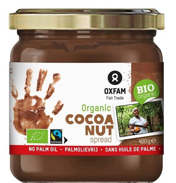 Krem z orzechami laskowymi i kakao bezglutenowy Fair Trade Bio 400g - Oxfam