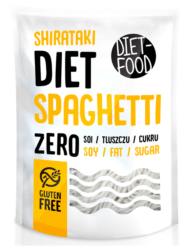 MAKARON (KONJAC TYPU SPAGHETTI) BEZGLUTENOWY 370 g (200 g) - DIET-FOOD