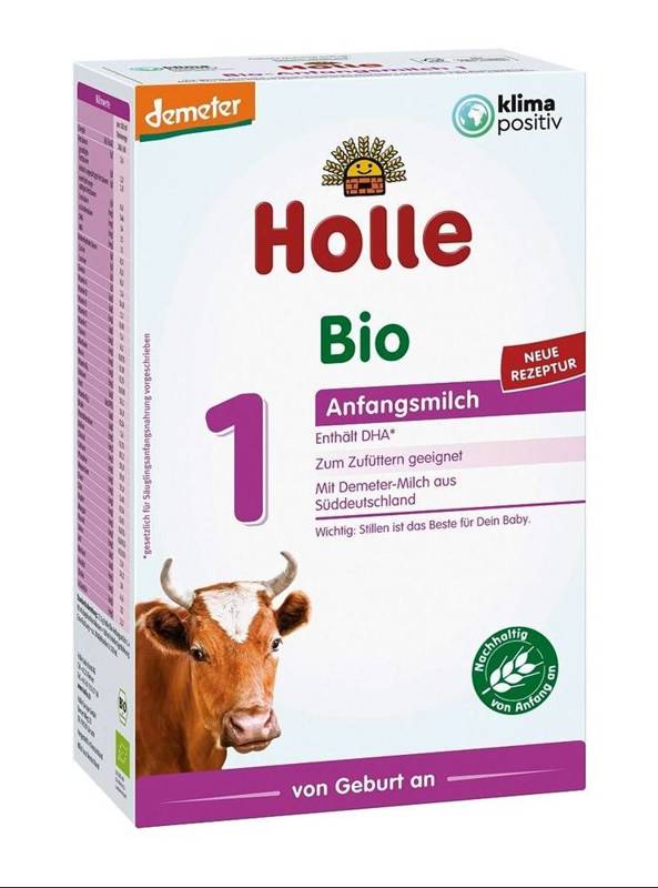 MLEKO KROWIE POCZĄTKOWE 1 DLA NIEMOWLĄT OD URODZENIA DEMETER BIO 400 g - HOLLE