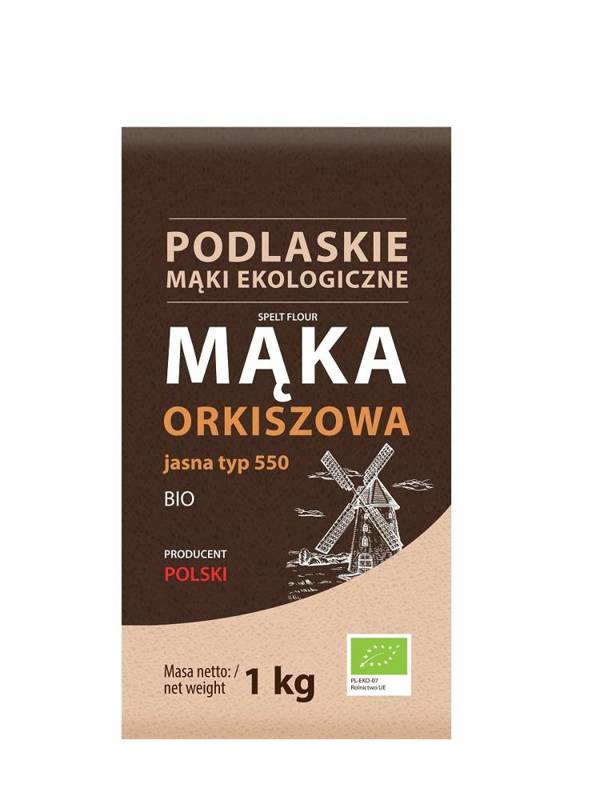 Mąka orkiszowa jasna typ 550 BIO 1kg - Bio Life