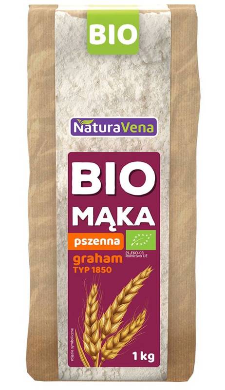 Mąka pszenna graham typ 1850 BIO 1kg - Naturavena