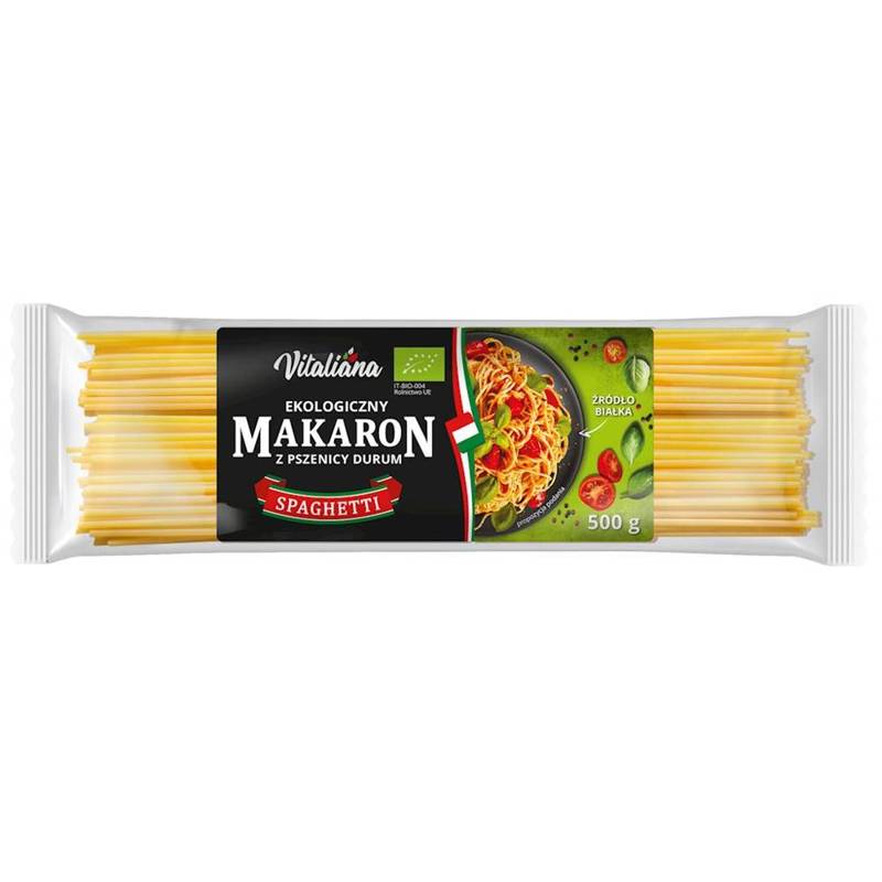 Makaron (semalinowy) spaghetti Bio 500 g- Vitaliana