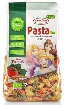 Makaron semolinowy trójkolorowy Disney Princess BIO 300g - Dalla Costa