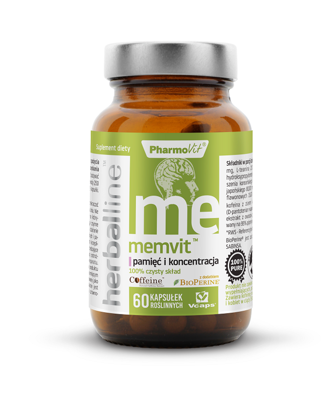 Memvit na pamięć i koncentrację 60 kapsułek - Pharmovit