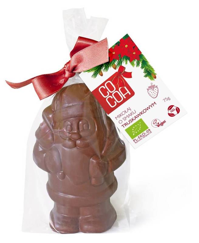 Mikołaj o smaku truskawkowym Bio 75g - COCOA (produkt sezonowy)