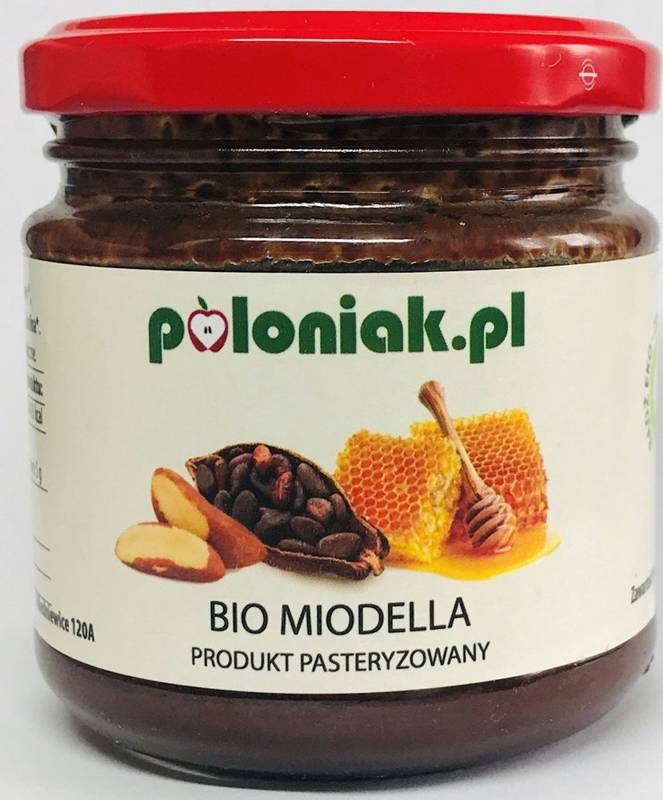 Miód z orzechami brazylijskimi i kakao BIO 180g - Poloniak