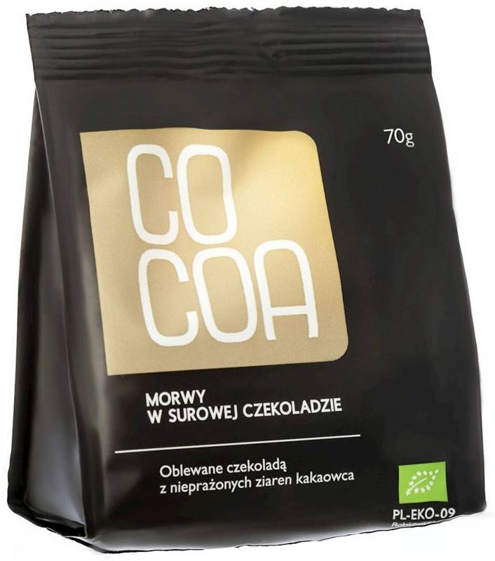 Morwy w surowej czekoladzie Bio 70 g - COCOA