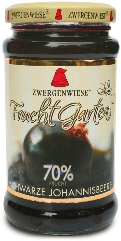 Mus z czarnej porzeczki (70% owoców) BIO 225 g - Zwergenwiese