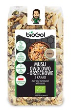 Musli owocowo - orzechowe z kakao BIO 300g - Biogol