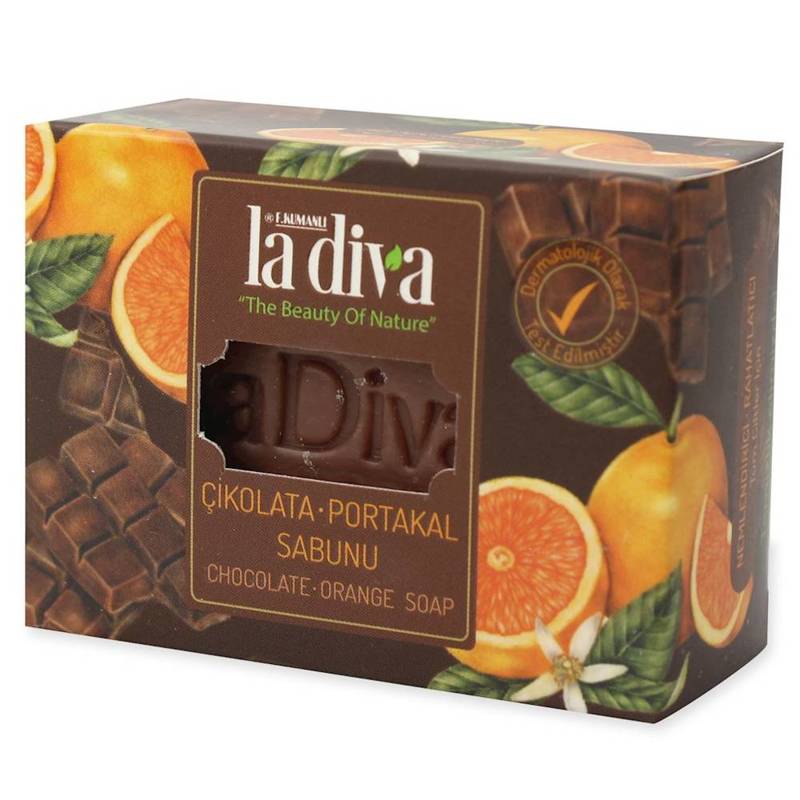 Mydło w kostce czekolada i pomarańcza 120g - La Diva
