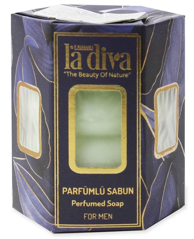 Mydło w kostce twist dla mężczyzn perfumowane (4x45g) 180g - La diva