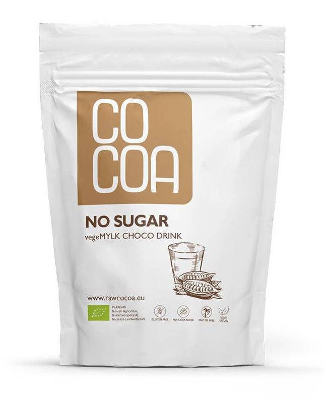 Napój kakaowy "vegemylk" w proszku bez dodatku cukru bezglutenowy Bio 250 g - Cocoa