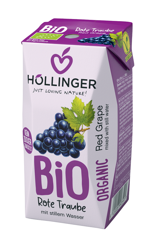 Napój z czerwonych winogron Bio 200 ml - Hollinger