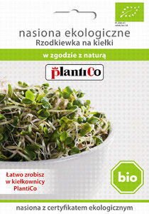 Nasiona na kiełki rzodkiewki Bio - Plantico