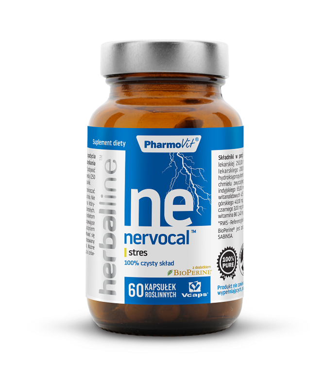 Nervocal na stres 60 kapsułek 25,79 g - Pharmovit (herballine)