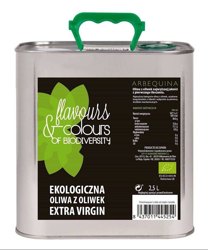 OLIWA Z OLIWEK EXTRA VIRGIN BIO 2,5 L - FLAVOURS & COLOURS