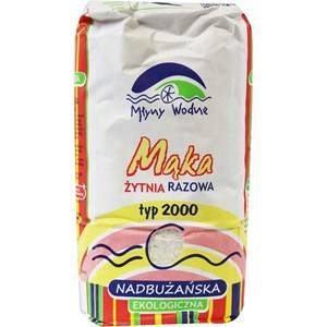 OUTLET! Mąka żytnia razowa nadbużańska typ 2000 BIO 1kg- Eko Oaza