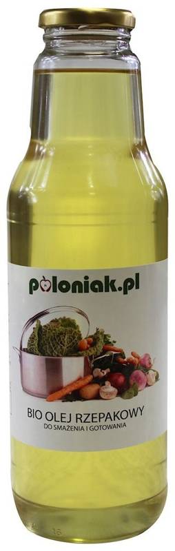 Olej rzepakowy do smażenia i gotowania Bio 750 ml - Poloniak