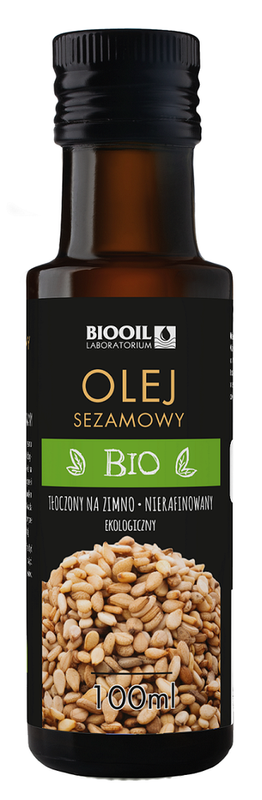 Olej sezamowy tłoczony na zimno BIO 100 ml - Biooil