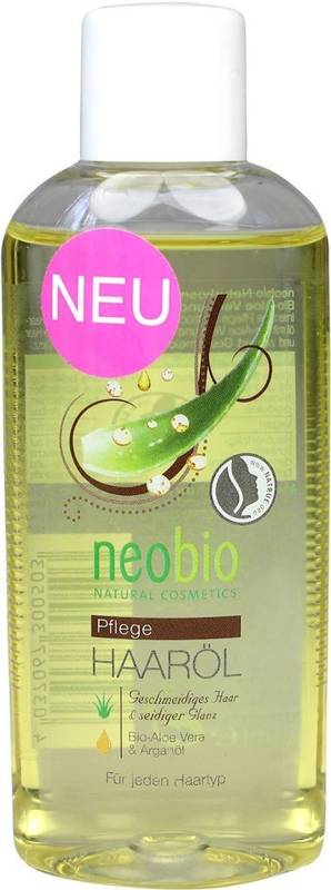 Olejek do włosów z aloesem i olejkiem arganowym Bio - Neobio