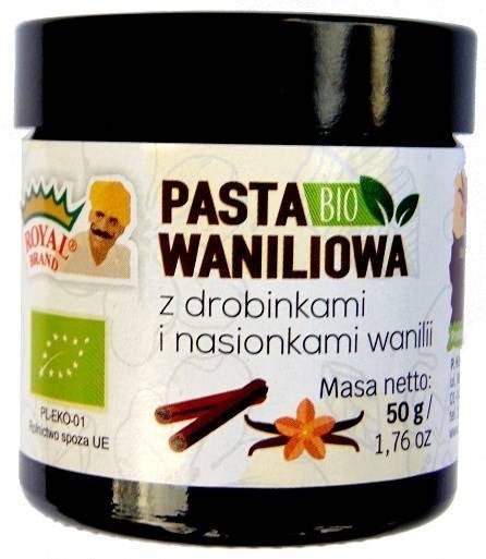 PASTA WANILIOWA BIO 50 g - ROYAL BRAND