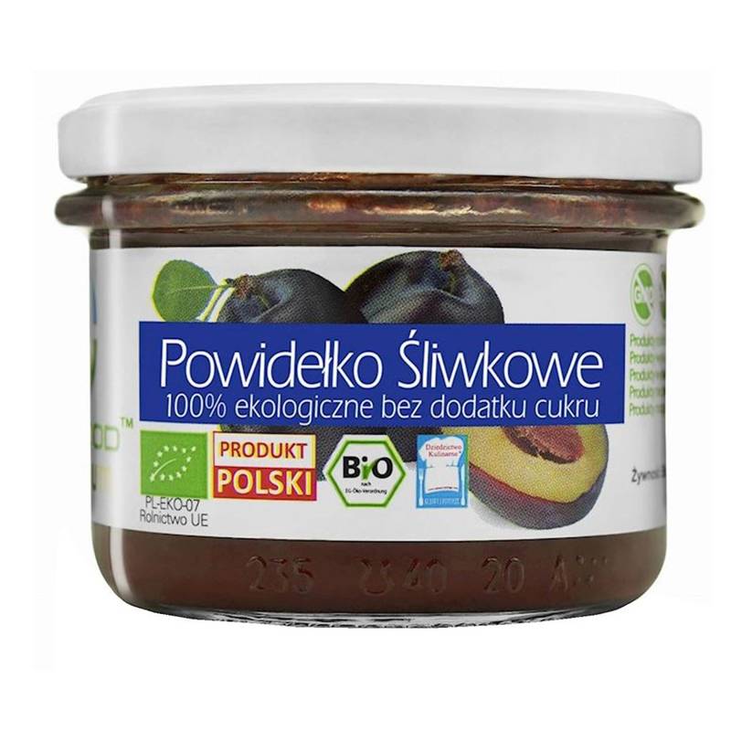 POWIDEŁKO ŚLIWKOWE BEZ DODATKU CUKRU 180 g - BIO FOOD