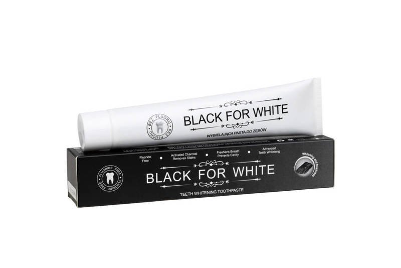 Pasta do zębów wybielająca z węglem aktywnym 75ml - Black For White