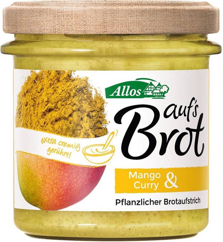 Pasta kremowa z mango i curry bezglutenowa BIO 140g - Allos